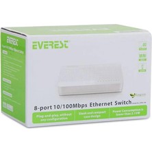 Everest ESW-108 8 Port 10/100MBPS Ethernet Switch Hub