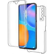 Apsuwa Huawei P Smart 2021 Kılıf Ön Arka 360 Koruma Şeffaf Silikon