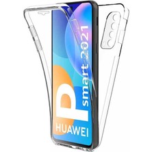 Apsuwa Huawei P Smart 2021 Kılıf Ön Arka 360 Koruma Şeffaf Silikon