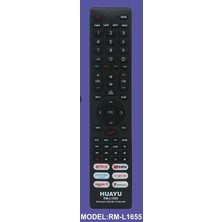Huayu RM-L1655 Netflix-Youtube-Prime Video-Google Play Tuşlu Universal Lcd Led Tv Kumandası