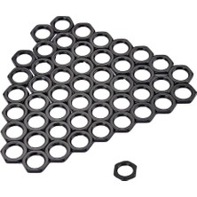 St Sports 50X Metal Gitar Fındık 8mm Çapı Gitar Tencere Giriş Çıkışı Jacks Siyah  (Yurt Dışından)