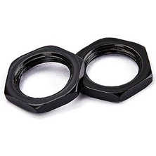 St Sports 50X Metal Gitar Fındık 8mm Çapı Gitar Tencere Giriş Çıkışı Jacks Siyah  (Yurt Dışından)