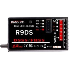 Radiolink R9DS 9 Kanal Alıcı ( At9 & AT9S & AT9S Pro & AT10 & AT10II Ile Uyumludur )