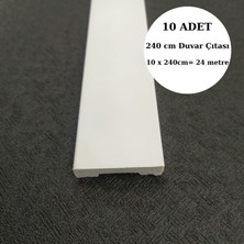 Deco Master Dekoratif Boyanabilir 10 Adet 4 cm Düz Polistren Duvar Çıtası