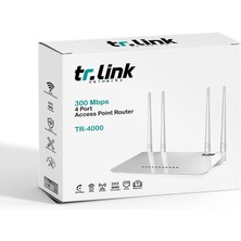 Tr-Link TR-4000 300 Mbps 4 Antenli 4 Port Access Point Router