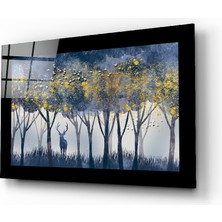 Insigne Sessiz Orman Cam Tablo - 110X70 cm