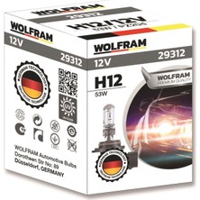 Wolfram 29312 Far Ampulü H12 53 Watt 12 Volt Made In Germany