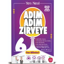 Newton Yayınları 6. Sınıf Matematik+Fen+Türkçe+Sosyal Adım Adım Zirveye Soru Bankası 4 Kitap (Ciltli)