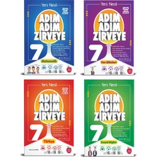 Newton Yayınları 7. Sınıf Matematik+Fen+Türkçe+Sosyal Adım Adım Zirveye Soru Bankası 4 Kitap (Ciltli)