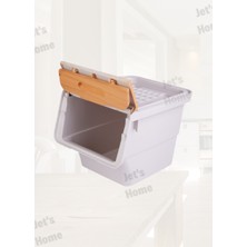 Jet’s Home Tekli Bambu Organizer Kutu Tekerlekli Patateslik Soğanlık Sepet 12 Lt