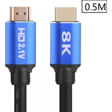 Alfais 5092 8k Ultra Hd 2.1V 48GBPS Altın Kaplama HDMI Kablo UHD 0.5 Metre