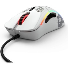 Glorious Model D Kablolu Parlak Beyaz RGB Oyuncu Mouse 69Gr