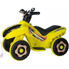 Robo LED Işıklı Müzikli Akülü Atv-Motor Sarı