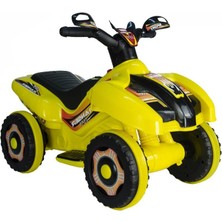 Robo LED Işıklı Müzikli Akülü Atv-Motor Sarı