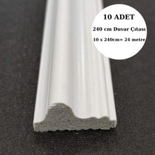 Deco Master Dekoratif Boyanabilir 10 Adet 4 cm Eğimli  Polistren Duvar Çıtası