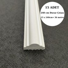 Deco Master Dekoratif Boyanabilir 15 Adet 2,5 cm Polistren Duvar Çıtası