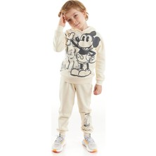 Mickey Mouse Mickey Lisanslı Erkek Çocuk Kapüşonlu Eşofman Takım 20078