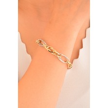 Cebeci 14 Ayar Renkli Altın Bileklik