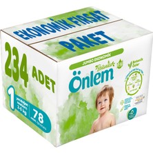 Önlem Bebek Bezi Botanika Beden:1 (2-5kg) Yenidoğan 234 Adet Ekonomik Fırsat Pk
