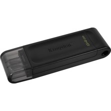 Berlin Shop Datatraveler 70 - DT70/64GB USB C Bellek, Çoklu Değerli, Siyah