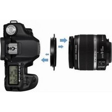 Canon 58mm Lensler için Macro Makro Ters Lens Objektif Adaptörü