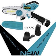 Sturdy Magic Saw X-Torq 1800 Li-On Akülü Dal Kesme Testere Bıçkı Makinası Çift Akülü