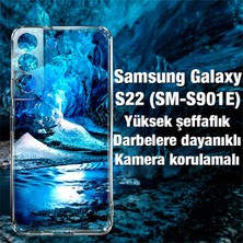 Ally Sm Galaxy S22 (SM-S901E) Kılıf Kamera Korumalı Ultra Ince Şeffaf Silikon Kılıf