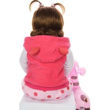 Xinh 48 cm Bebek Reborn Gerçek Menina Yumuşak Yeniden Doğmuş Bebek Bebekler Doğum Günü Hediyeleri Moda Doldurulmuş Bebek Oyuncakları ile Zürafa Playmate | Bebekler (Yurt Dışından)