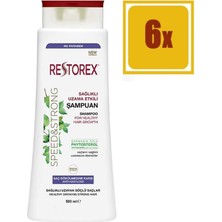 Restorex Sağlıklı Uzama Etkili Etkili Şampuan 500ML 6 Adet