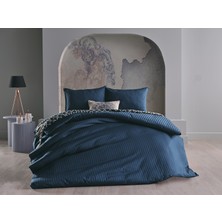 Doqu Home Saten Artline Çift Kişilik Nevresim Takımı - Mavi