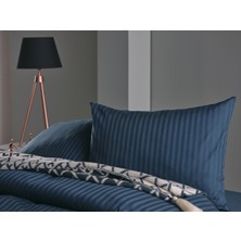 Doqu Home Saten Artline Çift Kişilik Nevresim Takımı - Mavi