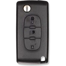 Olimbera Store Citroen C4-C5-Picasso Sustalı 3 Buton Pil Yataklı Anahtar Kumanda Kabı