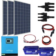 Teknovasyon Arge Güneş Enerjisi Bağ Evi Solar Paketi 3kva Inverter 280W Güneş Paneli 100AH Jel Akü