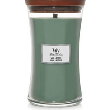 Wood Wick 1666274E Ww Büyük Kavanoz Mum Sage Myrrh