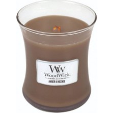 Wood Wick 92041E Ww Orta Kavanoz Mum Amber And Incense