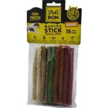 Delibon Deriden Munchy Çubuk Karışık Renk, THICKX15PCS., Çok Renkli