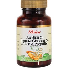 Balen Arı Sütü- Ginseng - Polen - Propolis - 60 Kapsül