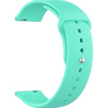 Markacase Samsung Galaxy Watch Gear 2(R-380-381-382) Için Spor Silikon Kordon Kayış Marine Green