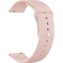 Markacase Samsung Galaxy Watch S3 Classic/frontier Için Spor Silikon Kordon Kayış Açık Pembe