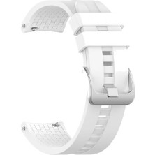 Markacase Huawei Watch Gt 2 Pro 46 mm Için Silikon Kordon Kayış Beyaz