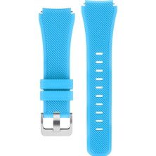 Markacase Samsung Galaxy Watch S3 Classic/frontier Için Silikon Kordon Mavi
