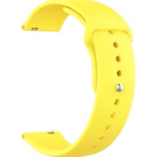 Markacase Amazfit Stratos 3 Için Spor Silikon Kordon Kayış Sarı