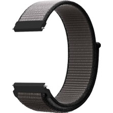 Markacase Samsung Gear Sport R-600 Için Pimli Dokuma Kordon Anchor Gray