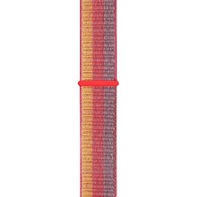 Markacase Samsung Gear S2 Classic R-720 Için Pimli Dokuma Kordon Kırmızı Çizgili