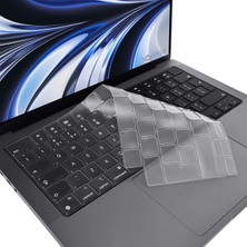 Novstrap Apple Macbook Air 2022 13.6 M2 A2681 Uyumlu Türkçe Q Klavye Şeffaf Klavye Koruyucu Kılıf