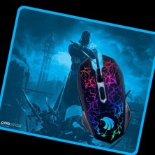 Hector Emporium PGM02 Gaming Mouse + Mouse Pad Mavi