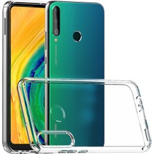 Happycase Huawei P40 Lite E Kılıf Lüx Şeffaf Silikon - Şeffaf