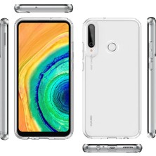 Happycase Huawei P40 Lite E Kılıf Lüx Şeffaf Silikon - Şeffaf