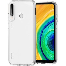 Happycase Huawei P40 Lite E Kılıf Lüx Şeffaf Silikon - Şeffaf