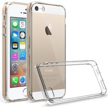 Happycase iPhone 5 Kılıf Lüx Şeffaf Silikon - Şeffaf